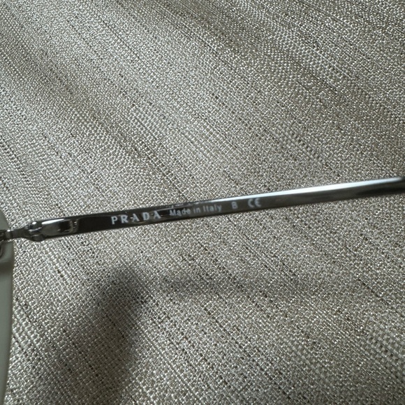 PRADA Sunglasses Black White Cat eye SPR 20U 54022 4BK-500 140 2N - Picture 6 of 12